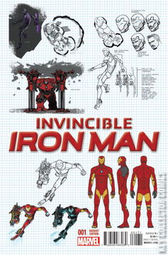 Variant Cover for Invincible Iron Man #1