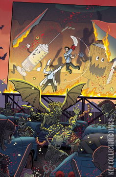 Variant Cover for Army of Darkness vs. Reanimator: Necronomicon Rising #4