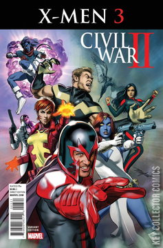 Variant Cover for Civil War II: X-Men #3
