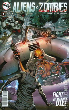 Variant Cover for Aliens vs. Zombies #4