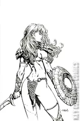 Variant Cover for Unbreakable Red Sonja #3