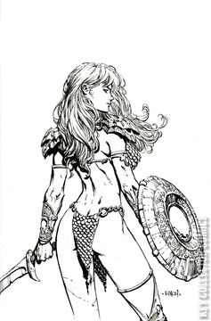 Variant Cover for Unbreakable Red Sonja #3