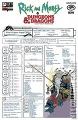 Variant Cover for Rick and Morty vs. Dungeons & Dragons II: Painscape #4