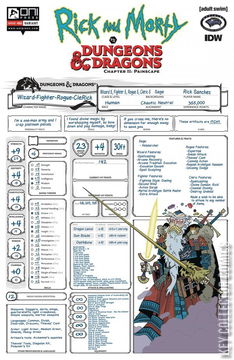 Variant Cover for Rick and Morty vs. Dungeons & Dragons II: Painscape #4