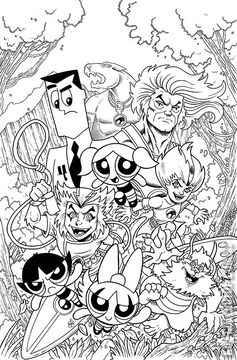 Variant Cover for Thundercats / Powerpuff Girls #2