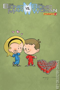 Variant Cover for The Bionic Man vs. The Bionic Woman #2