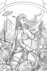 Variant Cover for Mars Attacks / Red Sonja #1