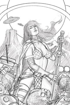 Variant Cover for Mars Attacks / Red Sonja #1