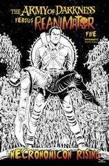 Variant Cover for Army of Darkness vs. Reanimator: Necronomicon Rising #5
