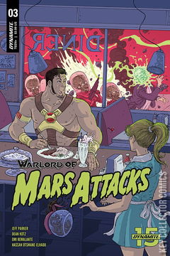 Variant Cover for Warlord of Mars Attacks #3