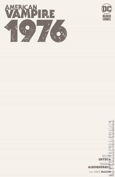 Variant Cover for American Vampire 1976 #1