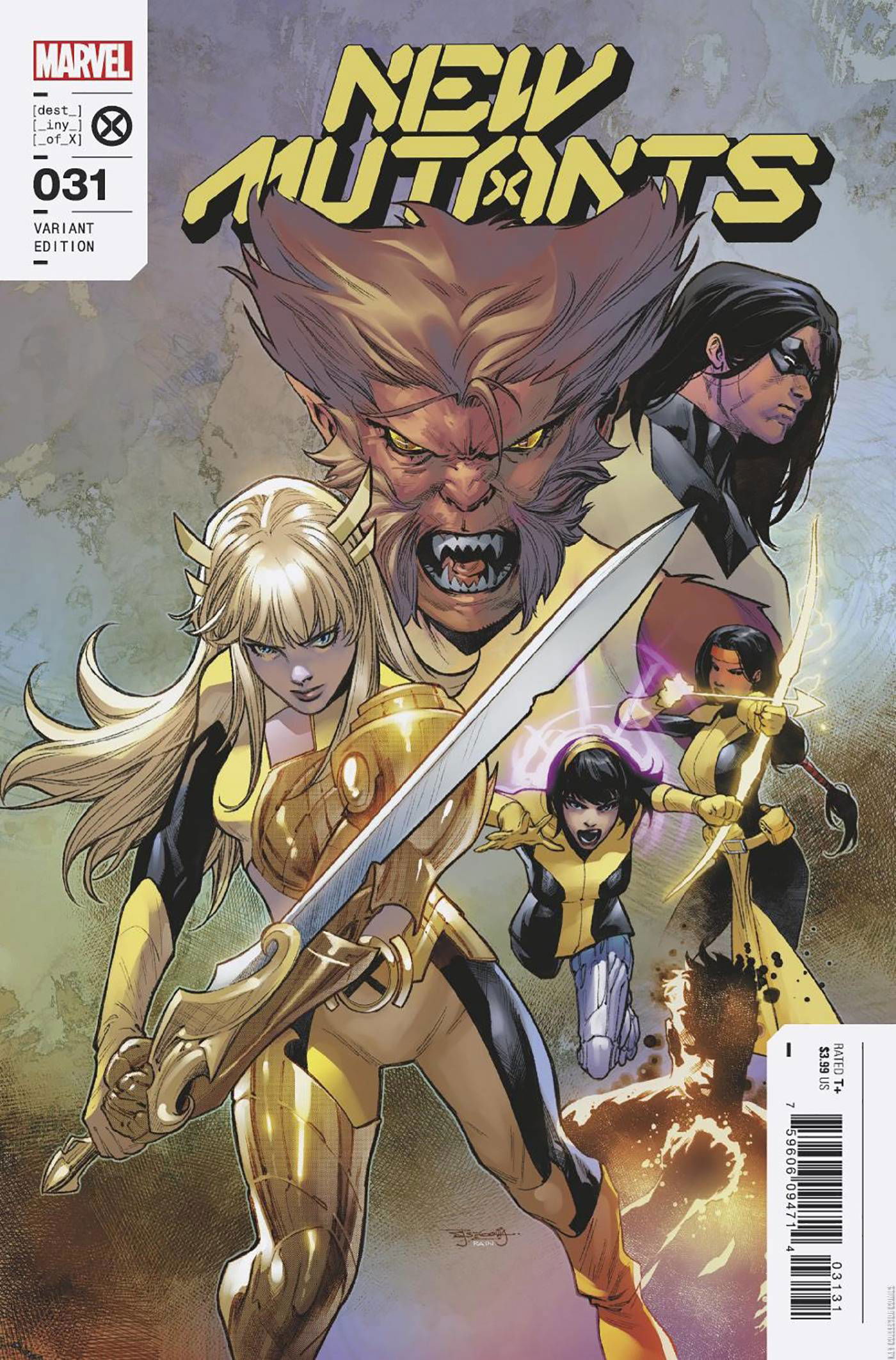 Variant Cover for New Mutants #31