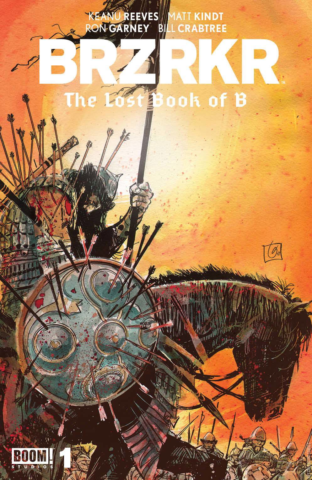 Cover art for BRZRKR: The Lost Book of B #1 