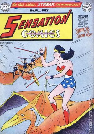 Cover art for Sensation Comics #91