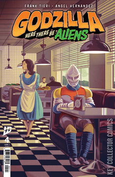 Variant Cover for Godzilla: Here There Be Aliens #4