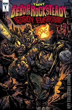 Variant Cover for Teenage Mutant Ninja Turtles: Bebop & Rocksteady Destroy Everything #1