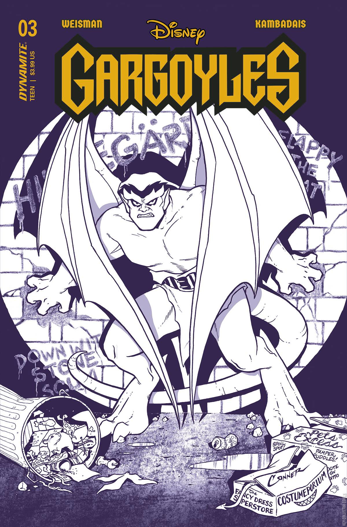 Variant Cover for Gargoyles #3