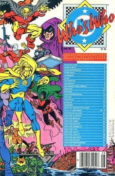 Variant Cover for Who's Who: The Definitive Directory of the DC Universe #6