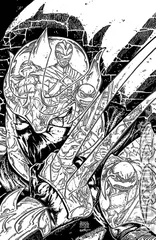 Variant Cover for Mighty Morphin Power Rangers / Teenage Mutant Ninja Turtles #2