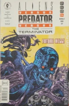Variant Cover for Aliens vs. Predator vs. The Terminator #4
