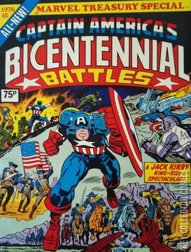 Variant Cover for Marvel Treasury Special Featuring Captain America's Bicentennial Battles #1