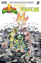 Variant Cover for Mighty Morphin Power Rangers / Teenage Mutant Ninja Turtles #5