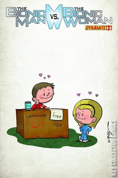 Variant Cover for The Bionic Man vs. The Bionic Woman #1