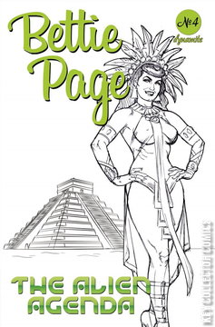 Variant Cover for Bettie Page: Alien Agenda #4