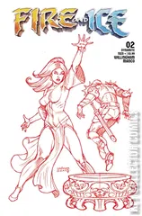 Variant Cover for Fire and Ice #2