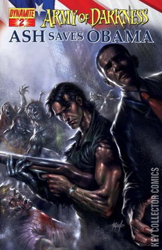 Variant Cover for Army of Darkness: Ash Saves Obama #2