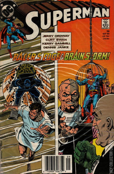 Superman #35 Newsstand Published September 1989 | Key