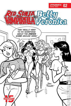 Variant Cover for Red Sonja and Vampirella Meet Betty and Veronica #2
