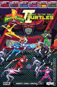 Variant Cover for Mighty Morphin Power Rangers / Teenage Mutant Ninja Turtles #3