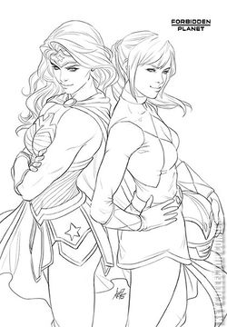 Variant Cover for Justice League / Power Rangers #1