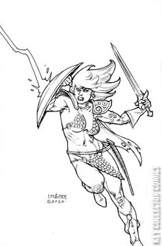 Variant Cover for Red Sonja: The Superpowers #4