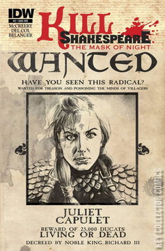 Variant Cover for Kill Shakespeare: The Mask of Night #2