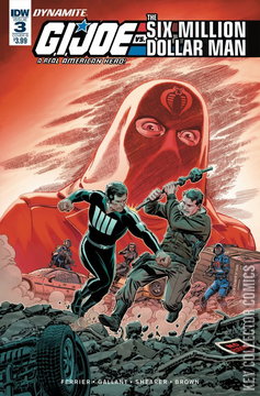 Variant Cover for G.I. Joe vs the Six Million Dollar Man #3