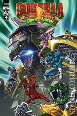 Variant Cover for Godzilla vs. The Mighty Morphin Power Rangers #4
