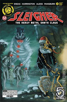 Variant Cover for Sleigher: The Heavy Metal Santa Claus #2