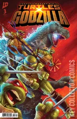 Cover for Teenage Mutant Ninja Turtles x Godzilla #3