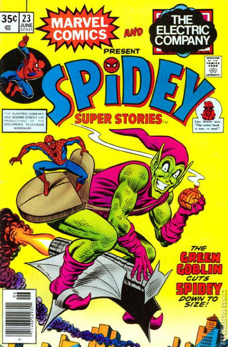 SPIDEY SUPER STORIES # 1 OCT 1974 The outlet Electric Company Marvel BAGGED BOARDED