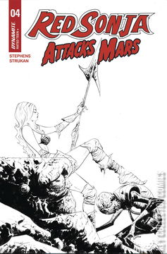 Variant Cover for Red Sonja Attacks Mars #4