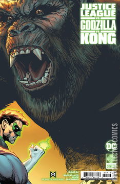 Variant Cover for Justice League vs. Godzilla vs. Kong #4