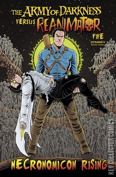 Variant Cover for Army of Darkness vs. Reanimator: Necronomicon Rising #5