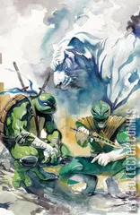 Variant Cover for Mighty Morphin Power Rangers / Teenage Mutant Ninja Turtles #4