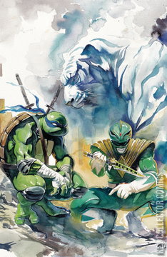 Variant Cover for Mighty Morphin Power Rangers / Teenage Mutant Ninja Turtles #4