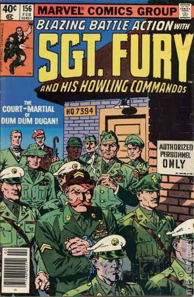 Cover art for Sgt. Fury and His Howling Commandos #156
