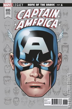 Variant Cover for Captain America #695