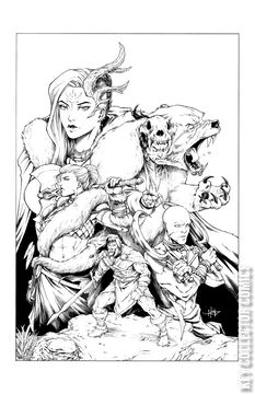 Variant Cover for Mighty Barbarians #3