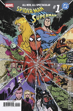 Variant Cover for Marvel / DC: Spider-Man / Superman #1